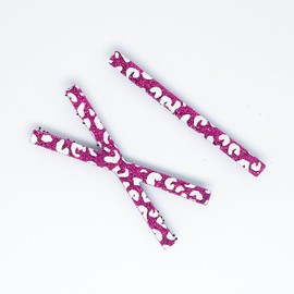 KAMIPITA Glitter Cross (X)+ Legtangle(74*5.8mm) Non-marking Hair Clips, Hairpins, Hairbands (Red)
