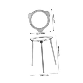 CIYODO Alcohol Lamp Accessory Tripod Lab Equipment Mount Removable Legs Aluminum Alloy Stand for Burner