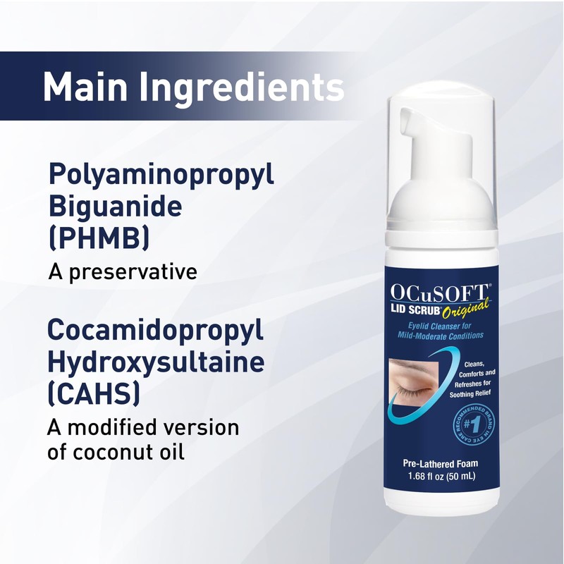 OCuSOFT Original Foaming Eyelid Cleanser - Mild Instant Foam to