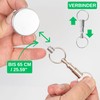 JOJO 2 Sets Silver Tone Lanyard with 65cm Steel Cable