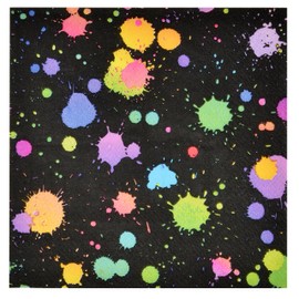 100 Glow Cocktail Napkins Neon Beverage Disposable Paper Colorful Party Dessert Napkin