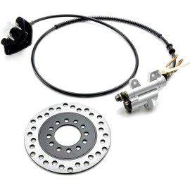 Unbranded Rear Brake Caliper Cylinder Disc Rotor for Electric Coolsport Taotao Buggy Carts