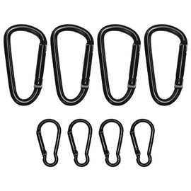 8 Caravan Hooks, Durable Metal Buckles, Keychain Accessories, Backpack Hooks, Suitable For Travel, Camping, Daily Life.