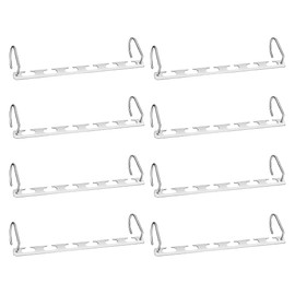 RMTL Space Saving Hangers Heavy Duty Stainless Steel Multiple Hangers Holder - Magic Space Saver Wardrobe Organiser Hangers (8 Pack)