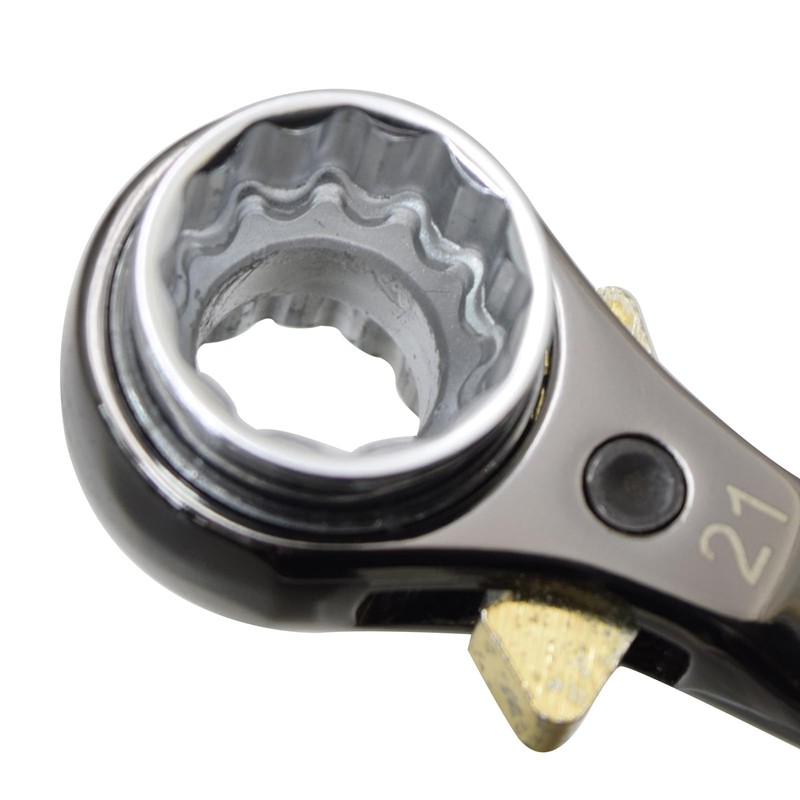 Takagi 17 21 Compact Thin Double-ended Ratchet Wrench 0.7 x