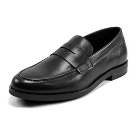 Rockport Men's Sutton Penny Loafer, Black Leather, 11 Wide