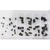 Online Auto Supply 60 pcs 6 sizes script clips barrel