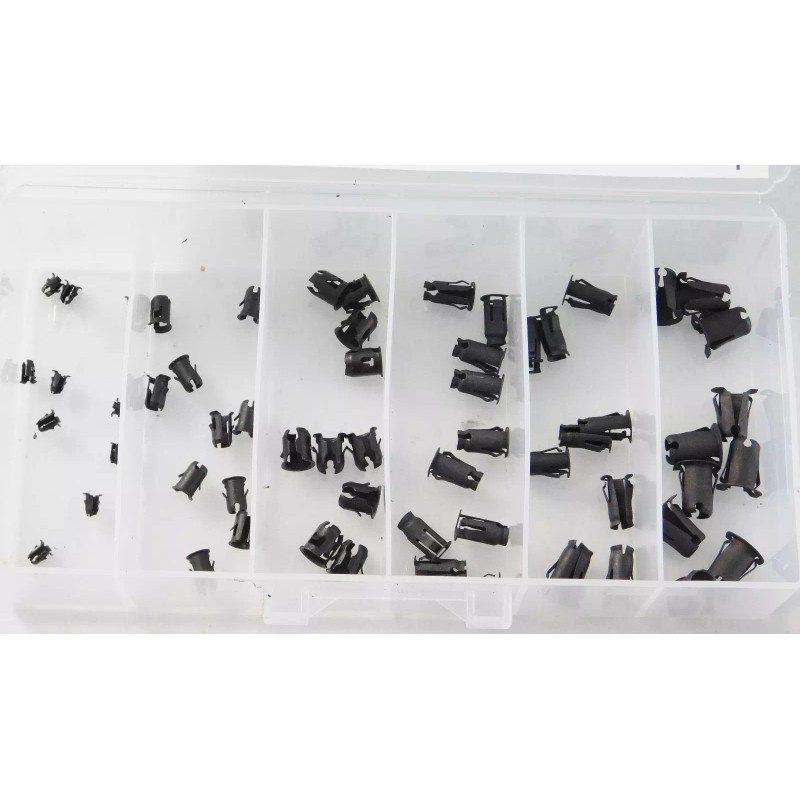 Online Auto Supply 60 pcs 6 sizes script clips barrel