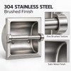 LSWYYP Recessed Toilet Paper Holder for Bathroom,6.1 Inches Stainless Steel