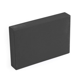 Yoga Studio Pilates Sitting Block - Graphite Grey Yoga Blocks with Chamfered Edges for Beginners and Professional Practitioners