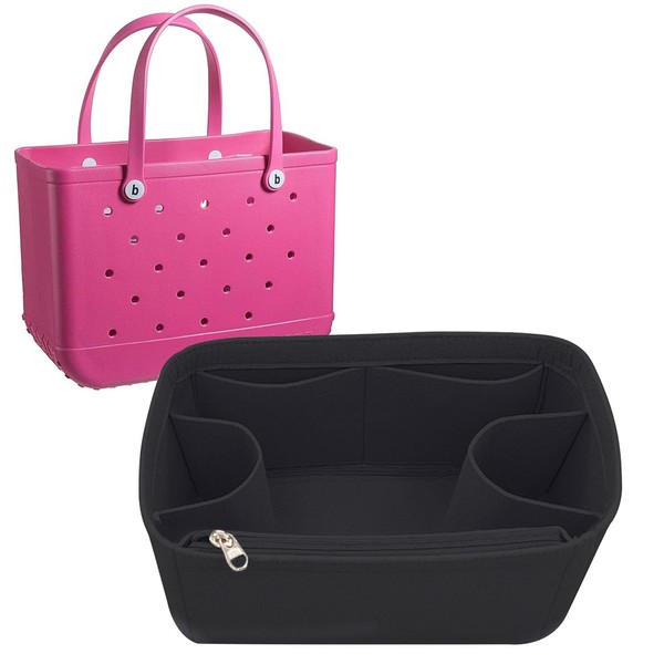 Lckaey Purse organizer inserts for rubber beach bag with Borg