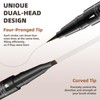 Eyebrow Pencil, Waterproof, Eyebrow Pencil, 2-in-1 Dual-Ended Eyebrow Pencil, 3D