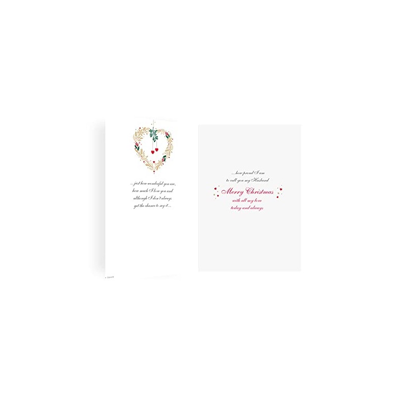 Regal Publishing Classic Christmas Card Husband - 9 x 6