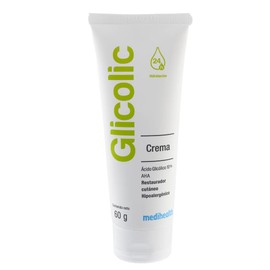 Glicolic Crema Hidratante Facial y Restaurador Cutáneo | Mejora Textura, Luminosidad, Apariencia de Manchas y Signos de Envejecimiento | Ácido Glicólico | Ideal para Pieles Secas | Máxima Humectación hasta por 24 hrs | Tubo con 60g