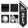 QSUM Bakery Open Flag, Double-Sided Three-ply Thickened Polyester Flag with
