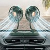 Car Fan,Dual Head USB Fans for Car, USB Powered Car