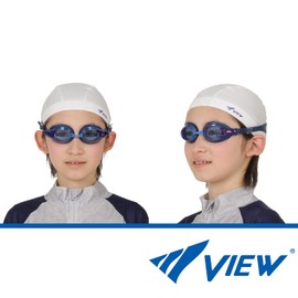 VIEW V722JSA BL Swimming Goggles, Made in Japan, For Elementary School Students, 6 - 12 Years Old, Anti-Fog, SWIPE UV Protection, Antibacterial Specifications