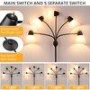 FOLKSMATE LED Floor Lamp, Medusa Multi Head Modern Tall, Rustic