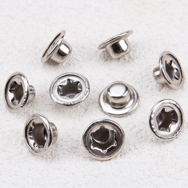ZORZA 40Pcs Metal Push Nut Caps M6 & M8 Axle