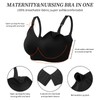 Dresime Nursing Bra, 3 Pieces Seamless Pregnancy Bra Without Underwire,