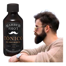 Barber Shot Tónico De Crecimiento Bergamota Cabello Barba Cítrica
