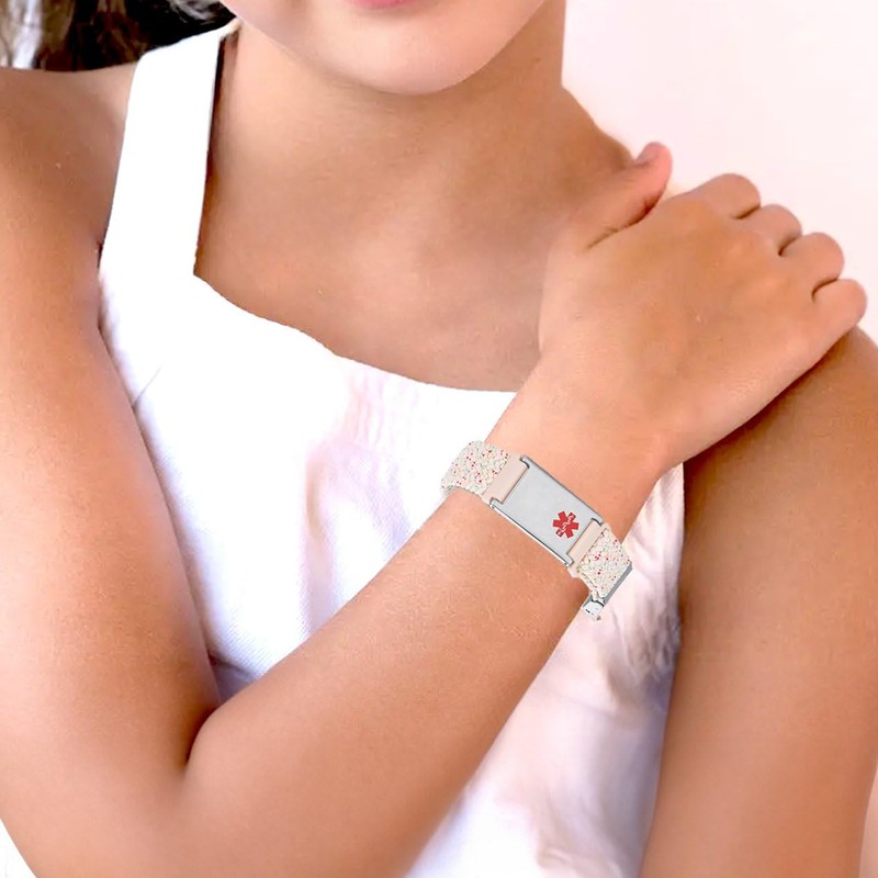 AOAMID Comfortable Medical Alert Bracelets for Men Women kids Adjustable