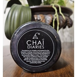 Chai Diaries Premium Tisane Organic Chamomile Lavender Tea - (15 Bags) Metal Tin