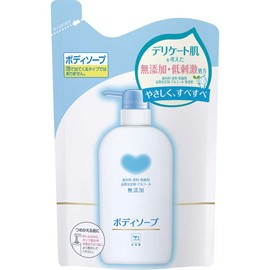 Cow Brand Additive-Free Body Soap Refill, 13.5 fl oz (400 ml) x 2 Sets