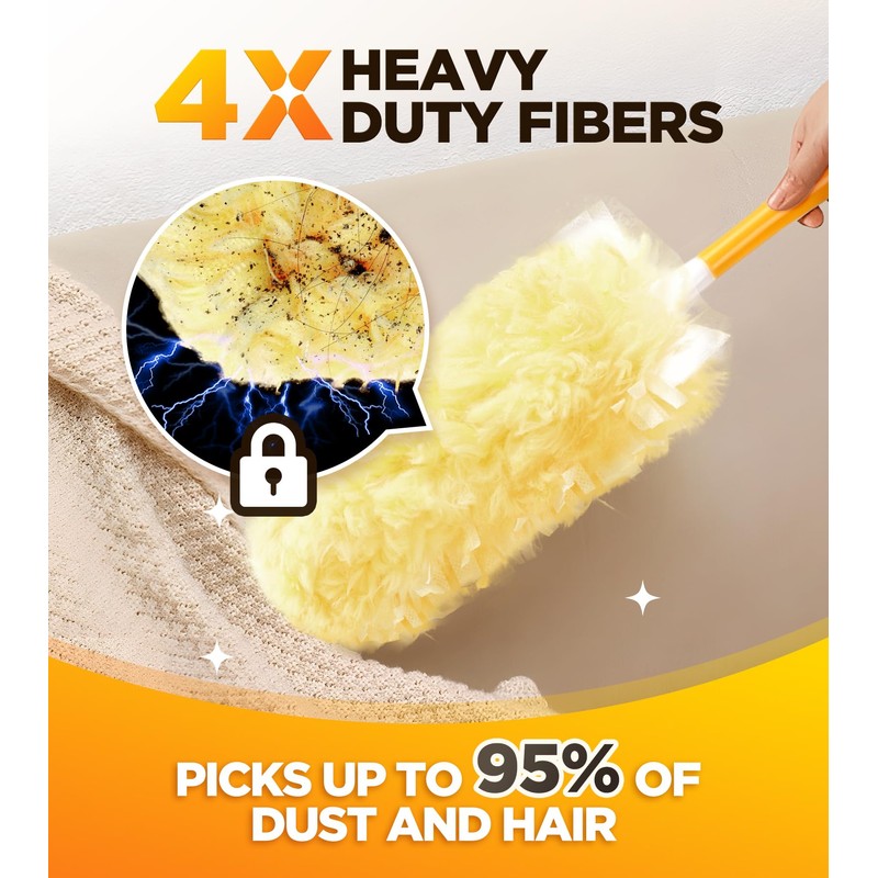30 Count Heavy Duty Duster Refills for Swiffer, Multisurface 360°