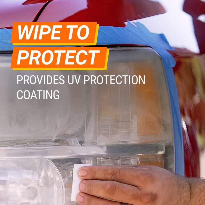 Armor All Headlight Restorer, Car Headlight Cleaning Wipes, 2 Wipes-