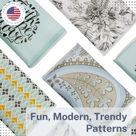 Crabtree Collection Tissues Travel Size Pocket Tissue Packs for Purse Travel Tissue Packs Wedding and Funeral Favors Car Essentials 10 Pc Convenient Packs (Blue Paisley)