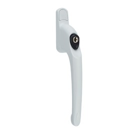 FixRello uPVC White Window Handle - 1 x Universal espag Inline Locking Handle for DIY and Home Repairs - with Key and Instructions - Multi Spindle PVC Window Handle