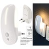 Lunartec Socket Light: LED Socket Night Light with Motion Sensor