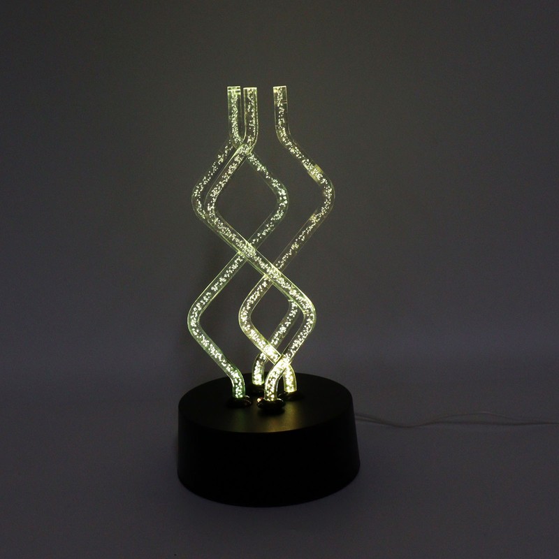 Bubble Color Changing LED Table Lamp Dancing Rotary Stick Lamp