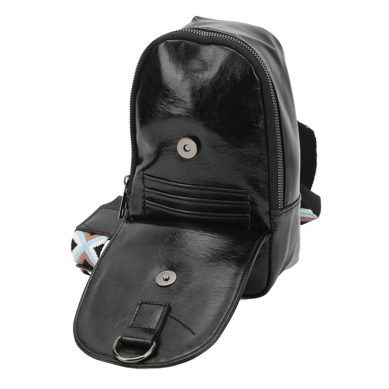 PU Leather Sling Bag Single Strap Shoulder Bag for Outdoor