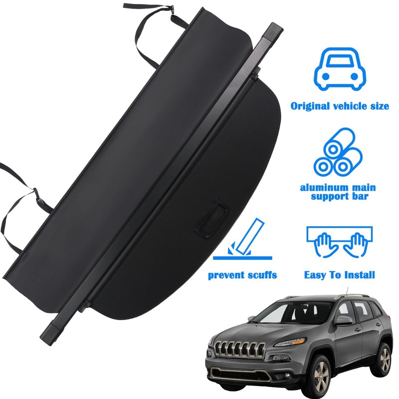 Marretoo for Jeep Cherokee Cargo Cover 2014 2015 2016 2017