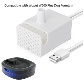 Pet Fountains by WOPET, Replacement Smart Pump for W600 Plus Dog Water Fountain for Large Dogs, Compatible with 6L W600 PLUS Pet Fountain with Blue Light Led