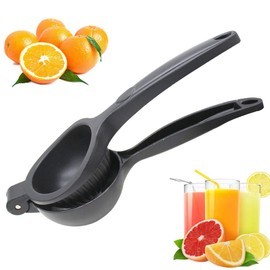 Hoshen Stainless Steel Manual Juicer, Multi-Function Orange Lemon Juicer, Metal Labor-Saving Juicer，Black