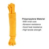 MECCANIXITY Polypropylene Rope Braid Cord 15M/49.2ft 3/8" Yellow for Indoor