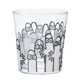 Takasaka International Japan MM-G33-003 Moomin Pop Up Aqua Tumbler, Diameter 3.2 x 3.5 inches (8.2 x 9 cm), 9.1 fl oz (280 ml), Clear
