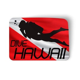 Squiddy Dive Hawaii - Vinyl Sticker for Car, Laptop, Notebook (5" Wide)