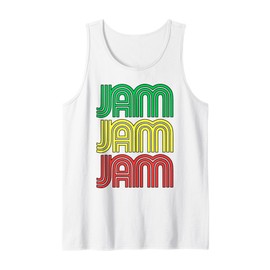 Jamaica Jam Jamaican Men Women Boys Retro Reggae Music Rasta Tank Top
