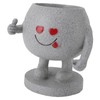 Succulent Pot Adorable Smiling Figure Standing Thumb Up Resin Flower