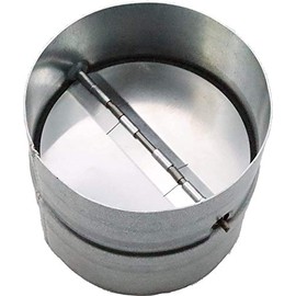 Vent Systems - 10 Inch Backdraft Damper - One-Way Airflow - Inline Fan Vent Deflector