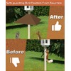 Khordin Metal Squirrel Baffle for 4x4 Post, Outside Wooden Pole