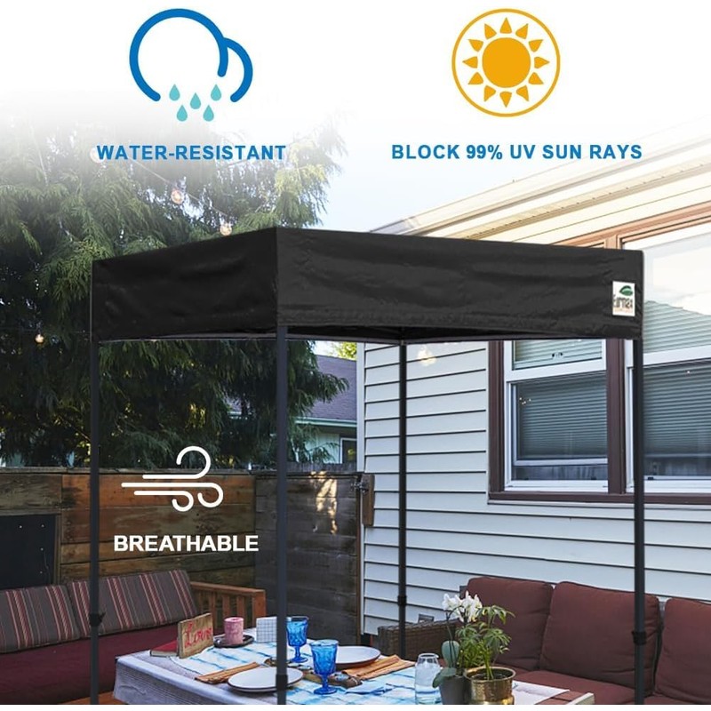 Eurmax USA 5x5 Flat Replacement Canopy Top with Screen Window