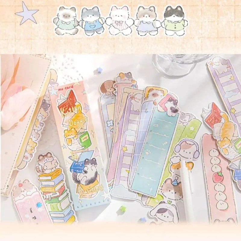 30 Pzas/paq Senalibros Animales Gato Puppy