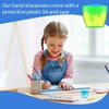 VONJUMA 4 Pcs Pencil Sharpener with Container 3-Hole Pencil Sharpener