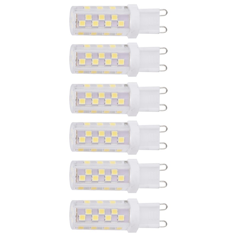 6Pcs 5W G9 46LED Bulb Dimmable Chandelier Ceiling Lamp Bulbs