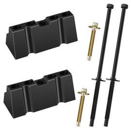 Meonum 2 Set Battery Hold Down Compatible with Ford/ 00588/ Lincoln/Mercury Select Models, Base Clamp Battery Hold Down Kit, Battery Tie Down with 2 Stainless Steel Bolts